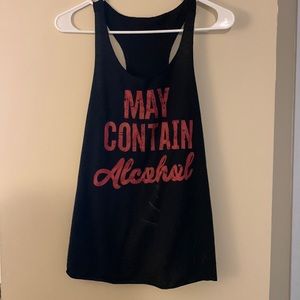 May Contain Alcohol racer back Tee